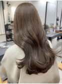 ブリーチなしベージュ くすみベージュ レイヤーカット ☆