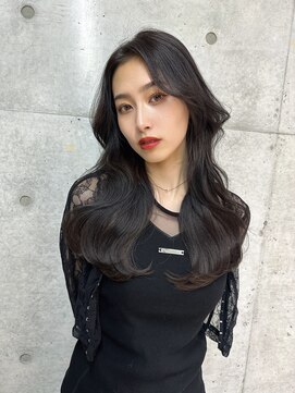 ロンドメリア 天神大名店(Lond Melia) 小顔に見せるヘア/ワンレン/ボブウルフ/ネビージュ/黒髪カタログ