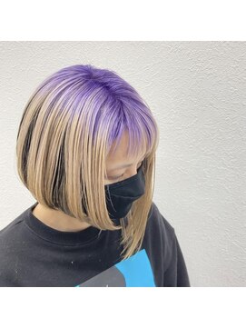 アルケム 学芸大学(AlChem) 【Hana指名】紫とベージュのオンブレ[学芸大学前/ハイトーン]