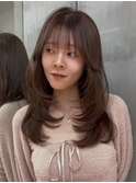 顔型別ヘアスタイル特集/ホワイトグレージュ/ミニウルフ