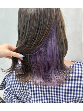 リルミー ミュエナ 大須 矢場町(Lilme myuena) 【インナーパープル】(ブリーチ2回)*rina*