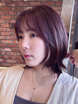 ボコカ(bococa) 【macana指名】丸みくびれボブレイヤー暖色ピンクブラウン