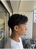 #サーフカール#スパイキーショート#ブルーブラック#船橋