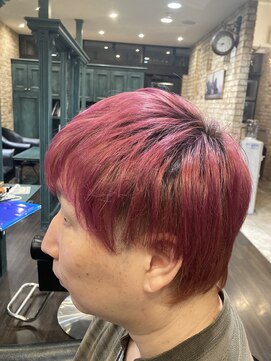 モナン 海老名(Monan) ピンクレッド チェリーレッド ボルドーカラー メンズカラー