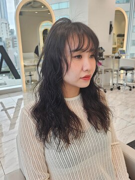 ザザアオヤマ(ZA/ZA AOYAMA) 韓国風ロングパーマ