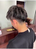 ツーブロックハイライトマッシュ