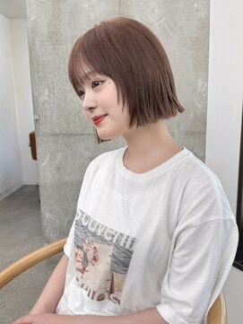 ガーデン 渋谷(GARDEN) 小顔外ハネボブダークアッシュ大人ガーリー似合わせカット