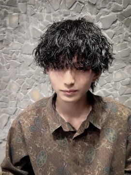 men's salon Gaudi 池袋店【メンズサロン ガウディ】 波巻きツイストスパイラルパーマ×メンズウルフカット