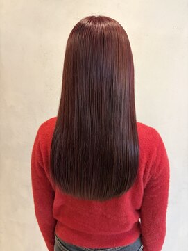 ルオラ(Luora) ブリーチなしダブルカラーによるピンクカラー