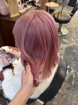 チャプター 問屋町(chapter)&nbsp;ケアブリーチホワイトピンクベージュカラーレイヤーカット韓国