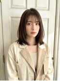 軽めミディアム/カーキベージュ/柔らか質感/艶髪 #銀座#東銀座