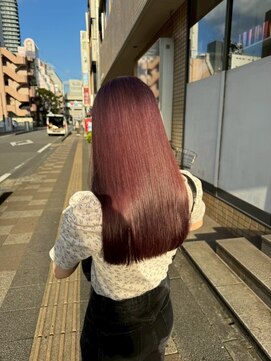 ブリックバイブレイス 千葉 千葉中央(brick by brace) 千葉駅/ミルクティーブロンド/ダークブルー/デジタルパーマ