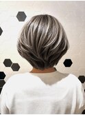 Color Lounge　脱白髪グレージュハイライト