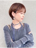 ハンサムショート/丸みショートボブ/20代30代40代50代/顔周り