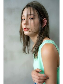 オースティン 門前仲町(AUSTIN) 大人かわいい前髪セシルカットココアブラウンフリンジウェーブ