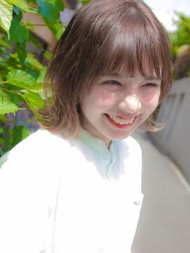 ルティア 池袋(Lutia) ふんわりボブ　やわらかベージュ