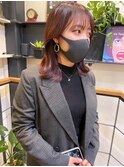 【マスクヘア】チェリーレッド