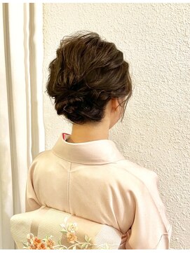 クオート(quoit) ☆入学式☆　訪問着　着付け　シニヨン　着付けヘアセット