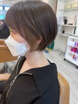 アドラーブル けやき通り店(adorable)&nbsp;【ショートボブ】【イヤリングカラー】ベージュ　20代30代40代