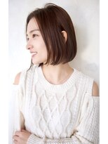 アール 北千住店(ar)&nbsp;大人上品なミニボブ/ベナボブ×ナチュラルブラウン[北千住]