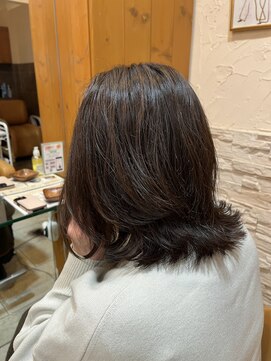 ヘアーアンドメイク エクリ 不動前店(Hair&Make equri) 【不動前美容室】大人ハイライト・ミディアムヘア