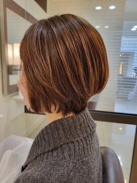 スタイル 成城学園前(STYLE) くびれショートボブ　耳かけシュートボブ
