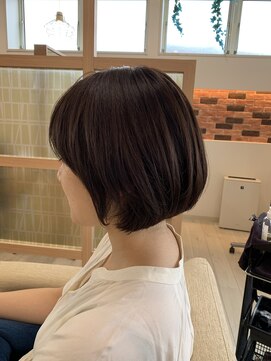 アドラーブル 長岡リップス旭岡店(adorable) 小顔補正立体カット×ナチュラル丸みボブ 10代20代30代40代50代