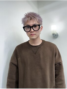 ランズサンズ 表参道(runsuns) ホワイトパープルスパイキー