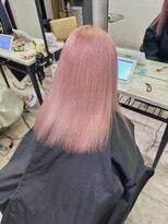 アジールヘア 所沢プロペ通り店(agir hair)&nbsp;ハイトーンホワイトピンクケアブリーチピンク所沢