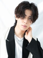 モッズヘア メン 南越谷南口店(mod's hair men)&nbsp;前髪パーマセンターパート無造作束感マッシュヘアa南越谷