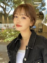 ギークス(GEEKS)&nbsp;【GEEKS渋谷】耳かけショートボブ/シースルーバング/小顔/春ヘア