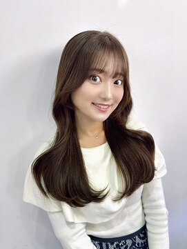 ハピネス 梅田茶屋町店(HAPPINESS) 韓国ヘア前髪カットブリーチなしダブルカラーベージュ