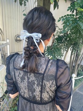 エルメ(Elme) ツイン編み下ろし結婚式アレンジ！　倉林泉