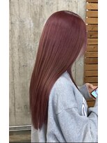 ヘアカロン(Hair CALON) ダブルカラーピンクグレー髪質改善トリートメント