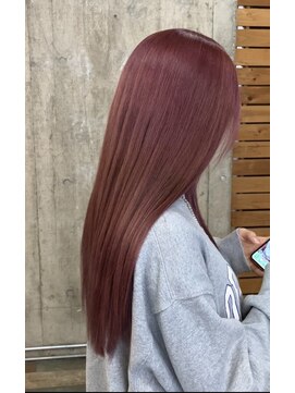 ヘアカロン 熊本本店(Hair CALON) ダブルカラーピンクグレー髪質改善トリートメント