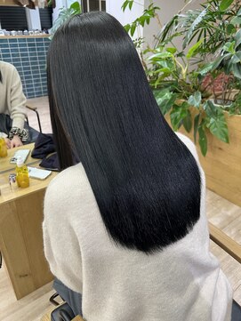 オーシャン(Ocean) 【OceanHair&Life田中愛梨】20代30代暗髪透明感/ブルーブラック