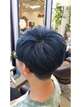 オールビューティーカヨ あたご店(KAYO) ダブルカラー　ブルー