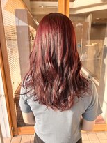 ジールサロン 阿見店(ZEAL SALON) ブリーチなし♪レッドカラー!