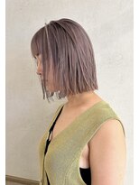 ハイプ(HYPE)&nbsp;【hype田中智大】ラベンダーベージュ×ミディアムボブ