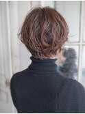 ショートガーリーパーマ/20代/30代/40代/50代/倉敷駅/白楽町