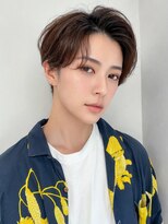 アース センター南店(HAIR&MAKE EARTH) グレーアッシュアップバングショートレイヤーソフトツーブロック