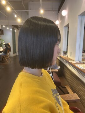 モップス 金沢文庫店(MOPS) 切りっぱなしボブ「ブリーチ/髪質改善/金沢文庫駅」