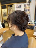 入学式ママさんヘアセット