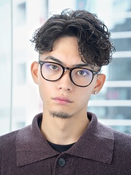 アルファ 新宿(alpha) 【alpha 新宿】アップバング×スパイラルパーマ