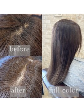 ヴィアスヘアー(vias hair) 【白髪染め】白髪カバー◎自然で上品なベージュブラウン