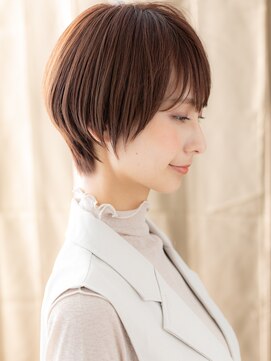 カバーヘア ブリス 戸田公園西口店(COVER HAIR bliss) メンズライク斜めバング丸みショートTc4戸田公園20代30代40代