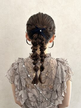 クム 横浜(qumu) 【qumu MARIKO】ツインアレンジ×ポニーテールアレンジ