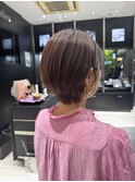 【藤岡】後頭部ふんわりショート／女性らしい丸みシルエット