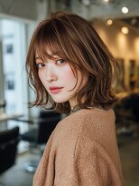 ラファンス 栗林店(LaFENCE) ミディアム/レイヤーカット/くびれ/大人女性/ブラウン