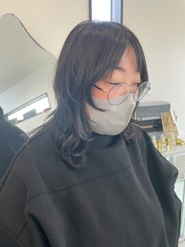 ハッシュカット×黒髪◎ウルフレイヤー